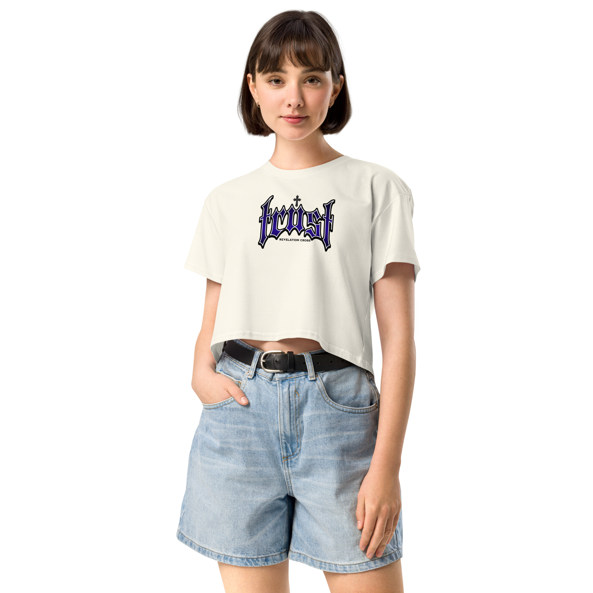 TRUST OFF-WHITE CROPPED